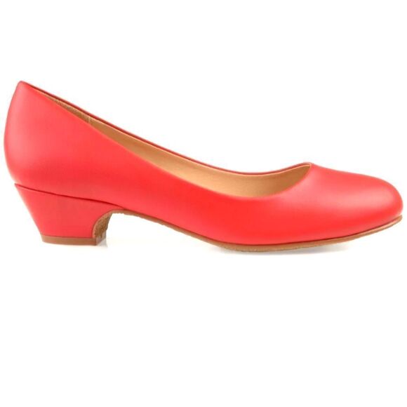 New JOURNEE COLLECTION Women's Red Comfort Office Casual Saar Low Heels size 9 - Picture 3 of 7